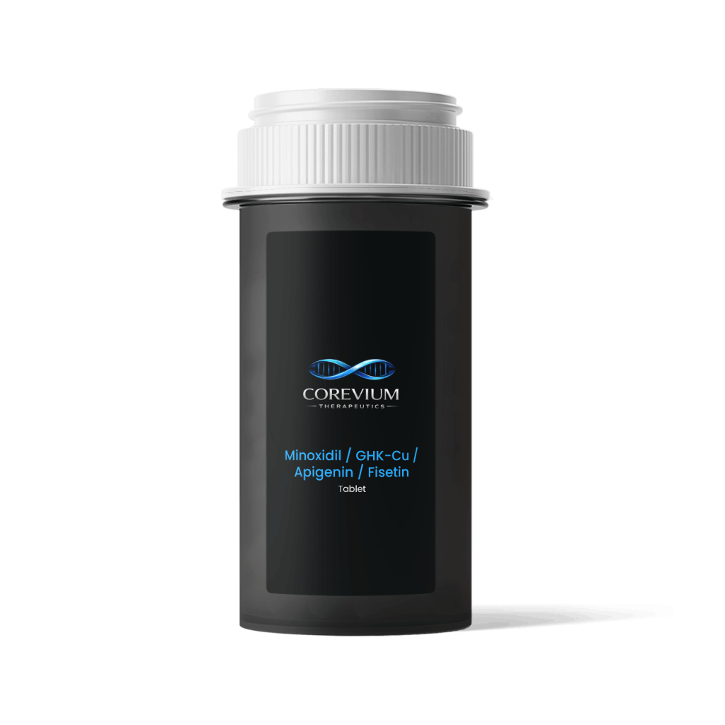Minoxidil GHK-Cu apigenin fisetin hair growth formula